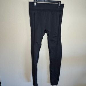 Stio Womens Boundary Black Heather Basis Seamless Tight Leggings Workout Size M